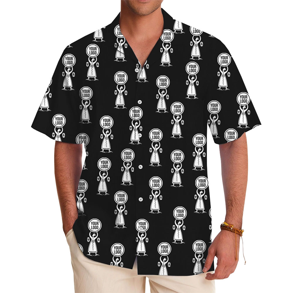 Stylish Black Shirt with Your Logo for Work and Casual Settings - variant image 1