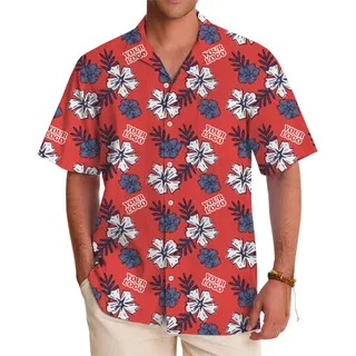 Tropical Hibiscus Shirt with Logo for Teams and Promotions