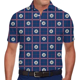 Personalized Plaid Polo Shirt for Teams, Events, and Branding