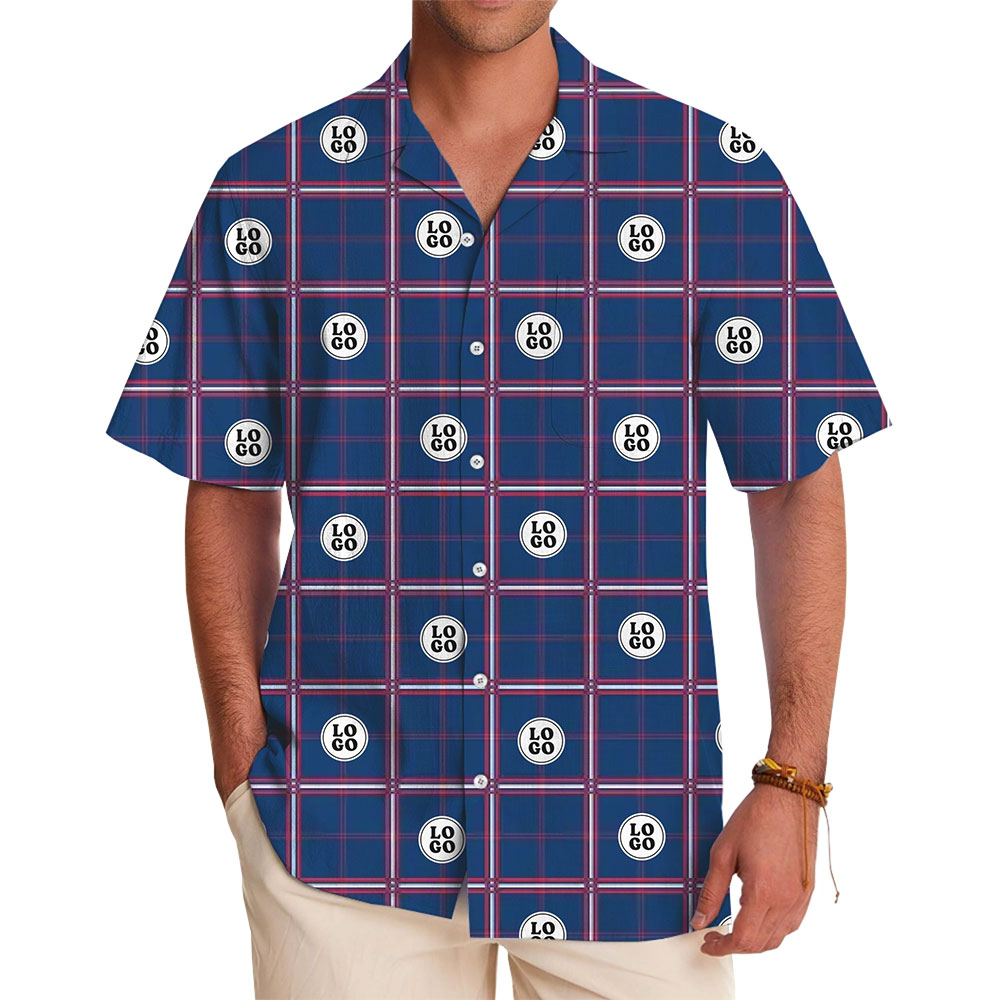 Custom Logo Plaid Shirt for Professional and Casual Occasions - variant image 1