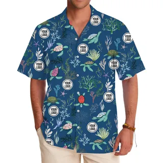 Custom Undersea World Hawaiian Shirt With Company Logo