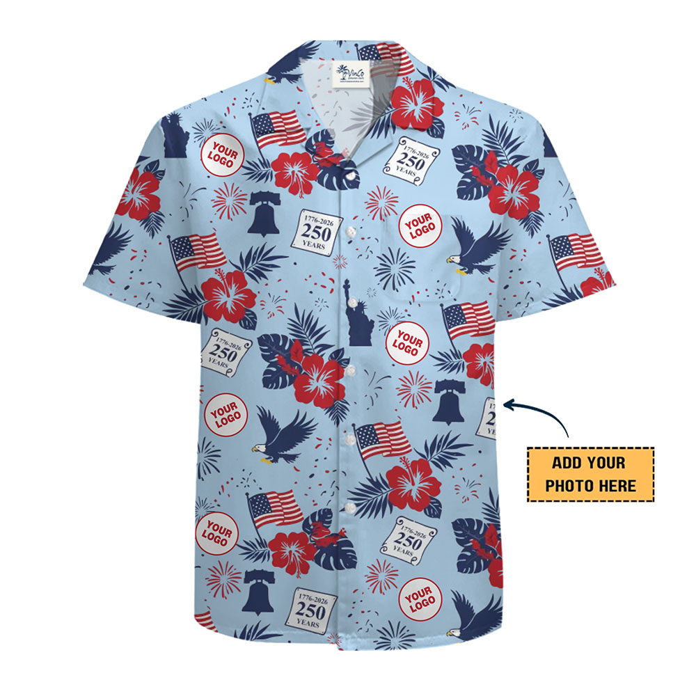 Custom 250 Years Of America Design Hawaiian Shirt