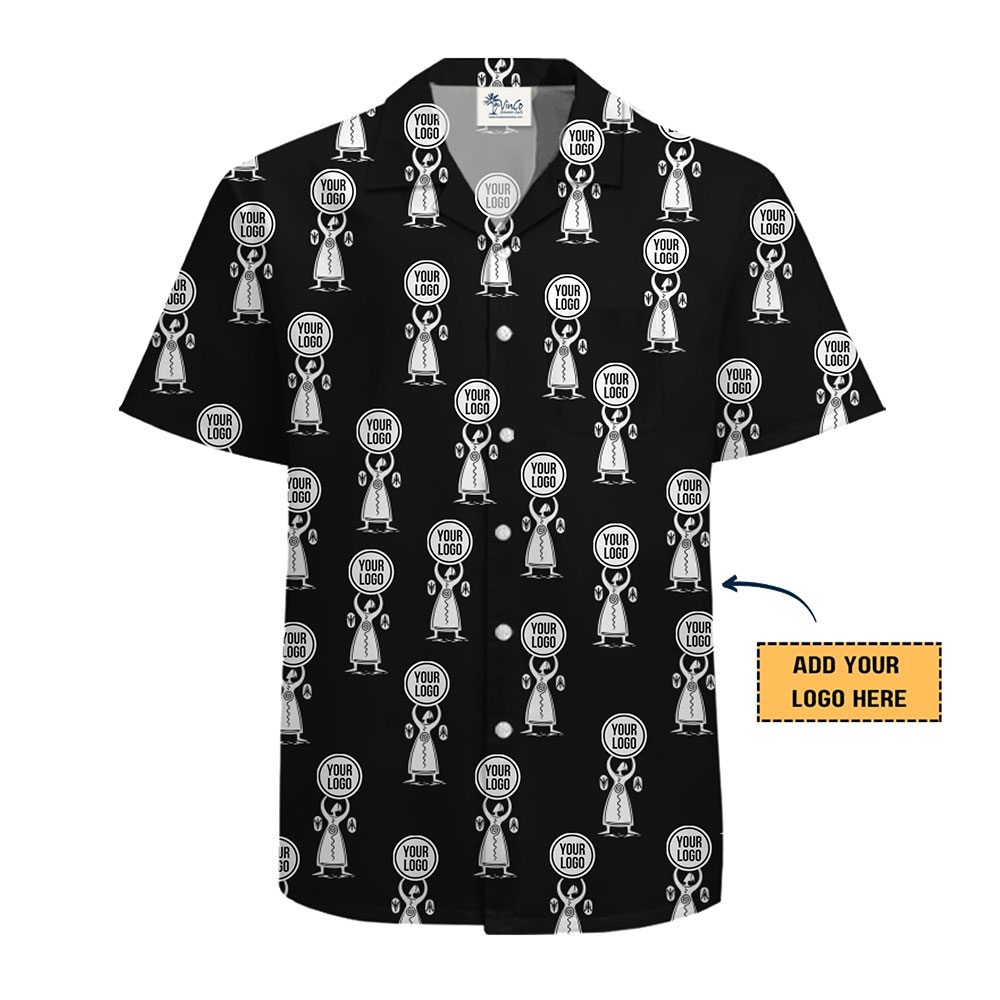 Stylish Black Shirt with Your Logo for Work and Casual Settings