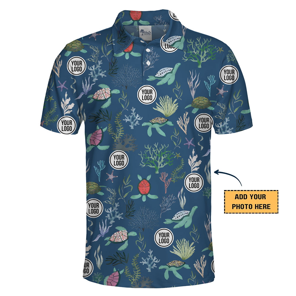 Customize Under Sea Paradise Pattern Polo Shirt