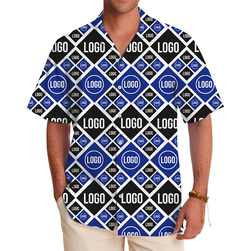 Custom Logo Summer Shirt with Eye Catching All Over Print - variant image 1