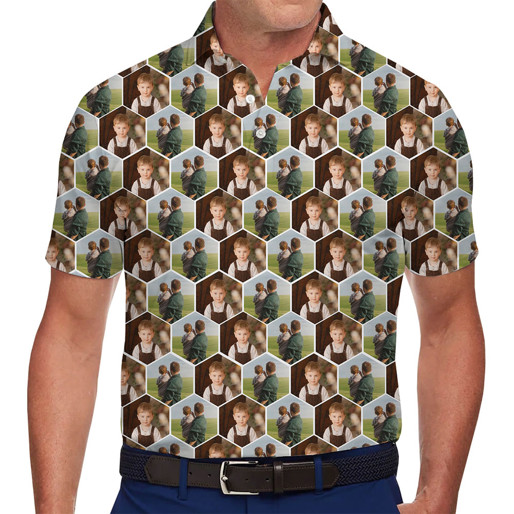 Personalized Photo Print Polo Shirt Unique Gift - variant image 1