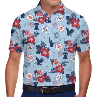 Personalized USA 250th Anniversary Polo Shirt