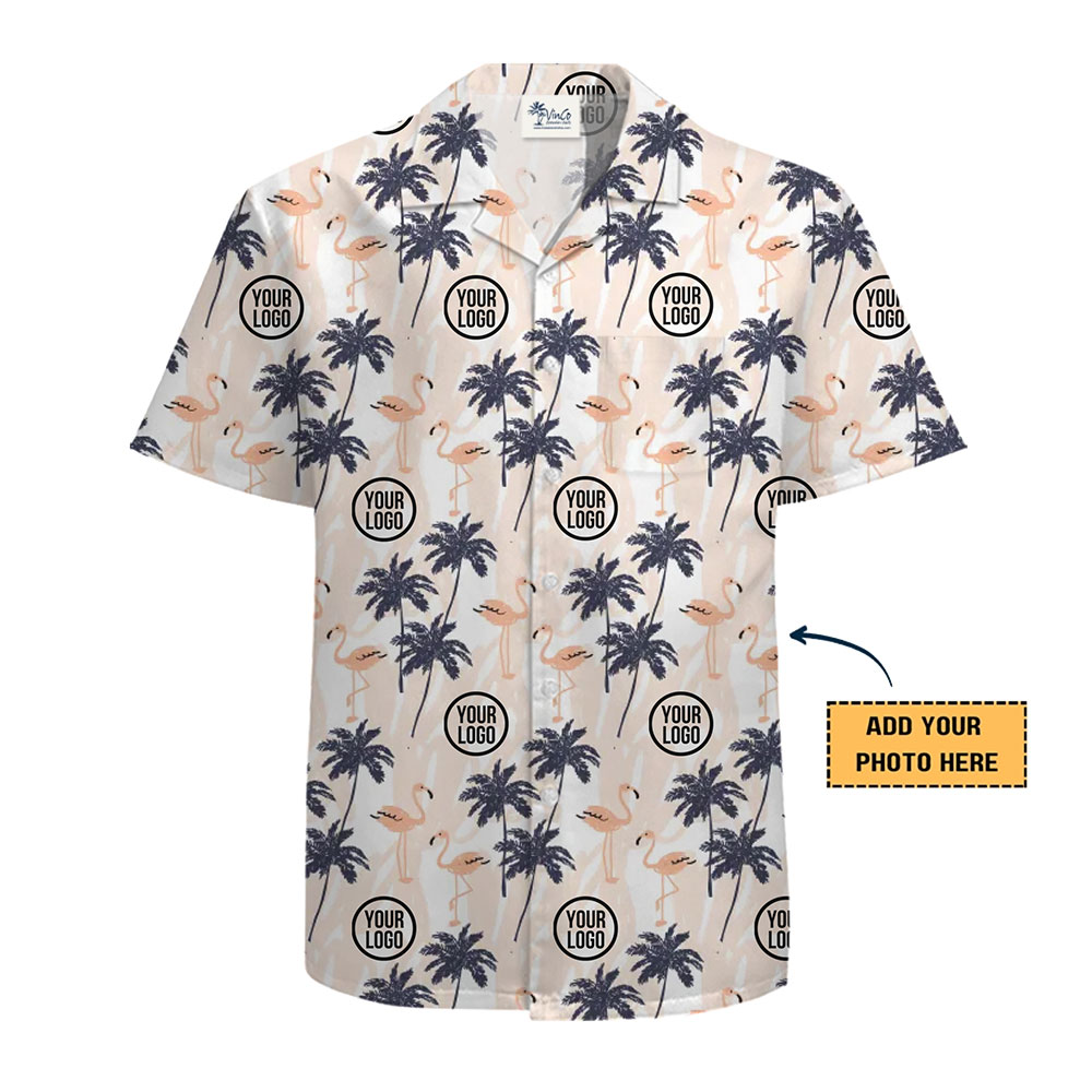 Palm Tree Flamingo Paradise Hawaiian Shirt for Men and Women