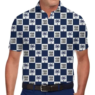 Stylish Palm Tree Polo Shirt Custom Logo