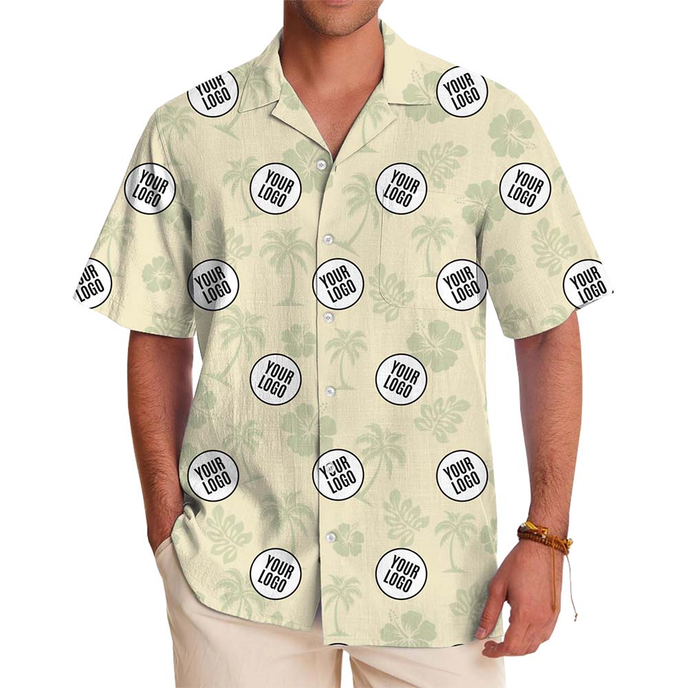 Palm Breeze Custom Logo Hawaiian Shirt No Minimum - variant image 1