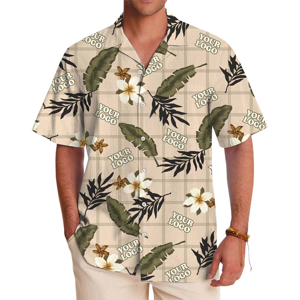 Vintage Hibiscus Hawaiian Shirt With Custom Logo - variant image 1