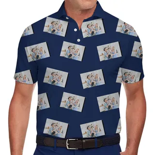 Custom Pictures Polo Shirt with Live Preview