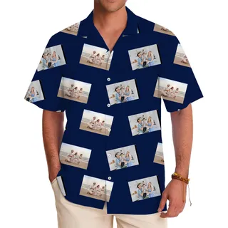 Custom Pictures Hawaiian Shirt with Live Preview