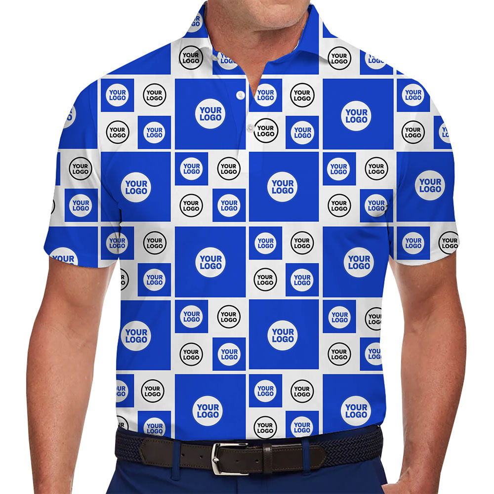 Corporate Checkered Polo Shirt with Personalized Logo Placement - variant image 1