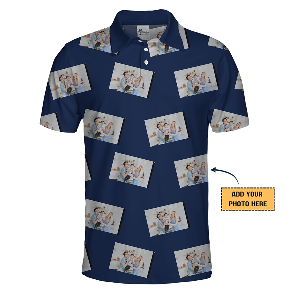 Custom Pictures Polo Shirt with Live Preview