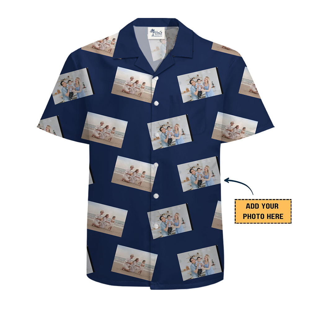 Custom Pictures Hawaiian Shirt with Live Preview