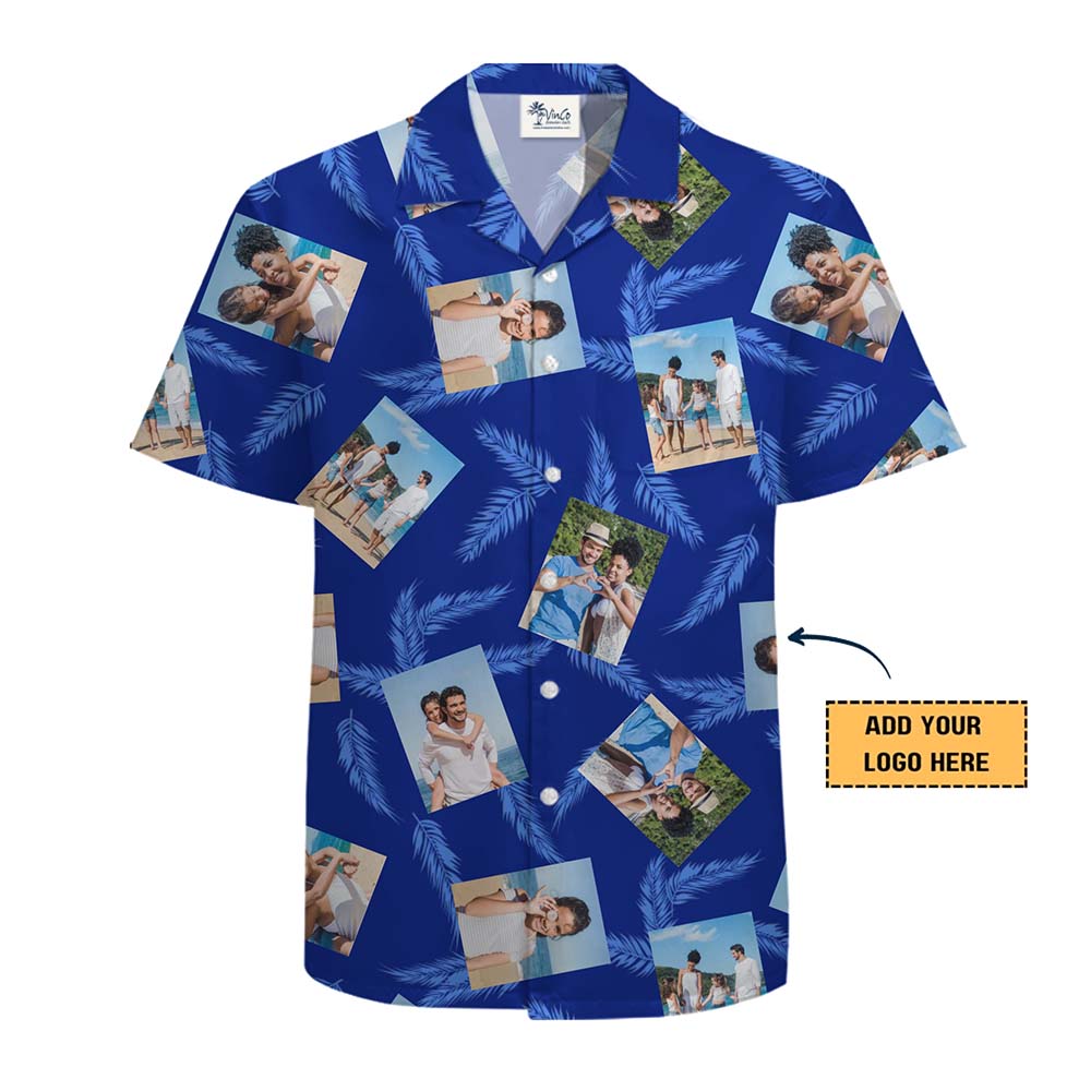 Custom 5 Photos Tropical Hawaiian Shirt With Preview