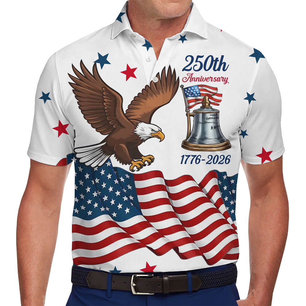 Liberty Bell 250th Anniversary Custom Polo Shirt for Events - variant image 1