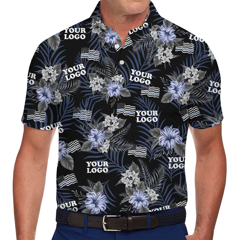 Premium Custom Polo Shirt with Tropical Vibes and Logo Placement - variant image 1