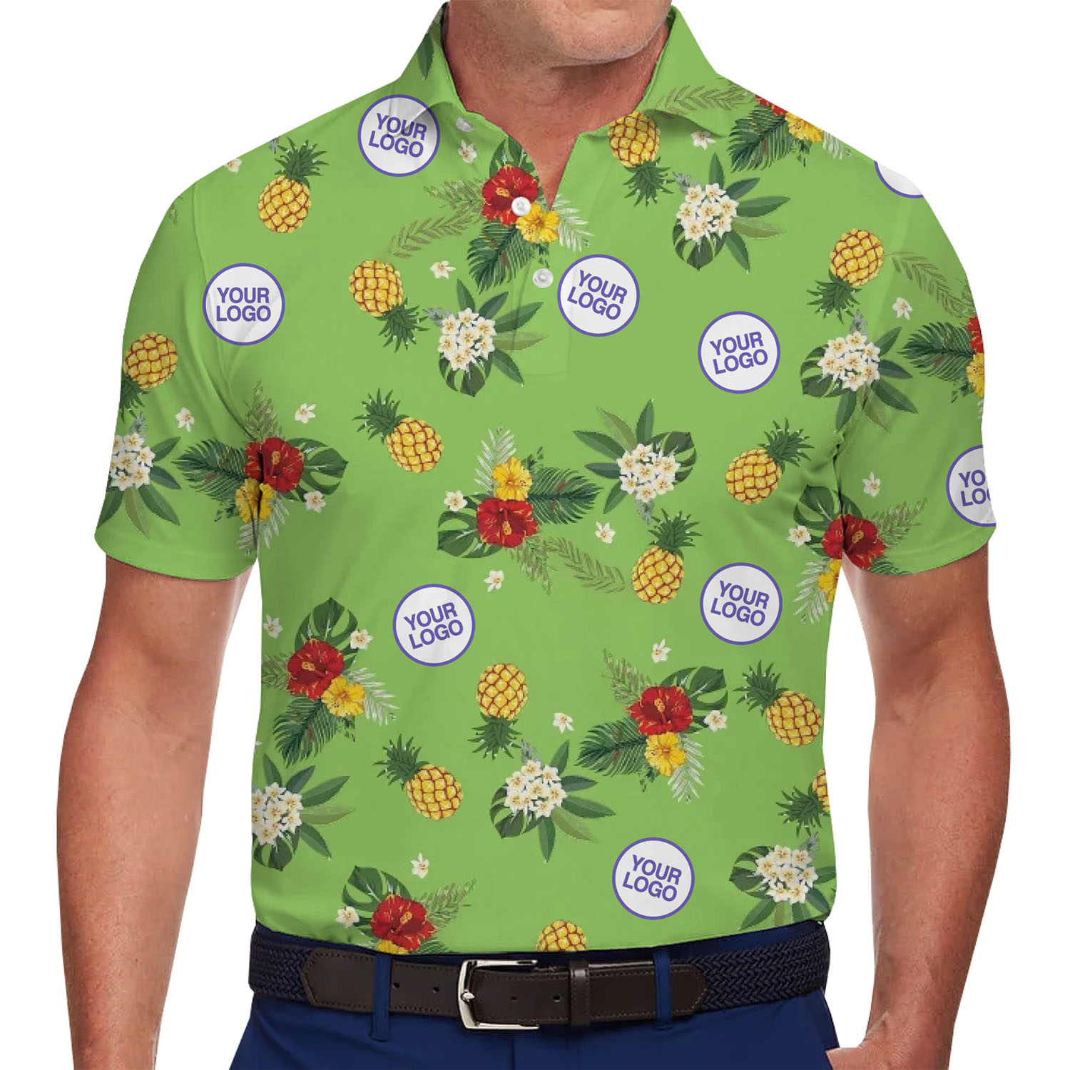 Customize Pineapple Polo Shirt With Company Logo - variant image 1