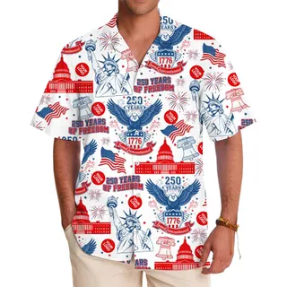 Liberty and Fireworks Shirt 250 Years of American Pride