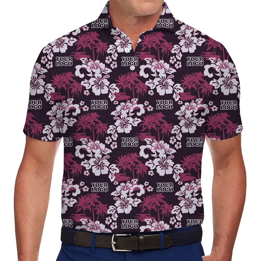 Tropical Elegance Custom Polo for Events and Team Outfits - variant image 1