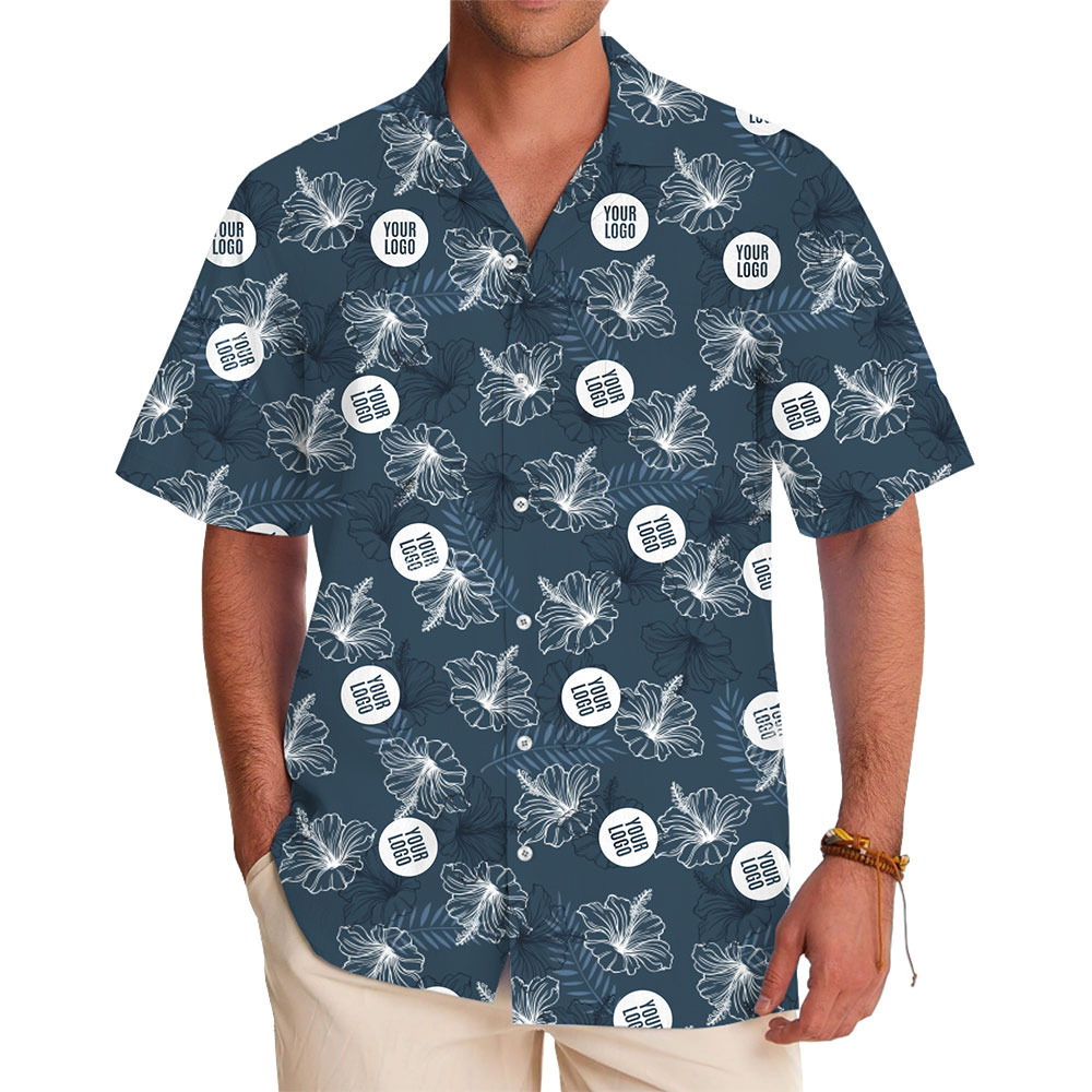 Hibiscus Paradise Custom Shirt with Logo for Special Occasions - variant image 1