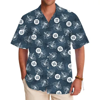 Hibiscus Paradise Custom Shirt with Logo for Special Occasions