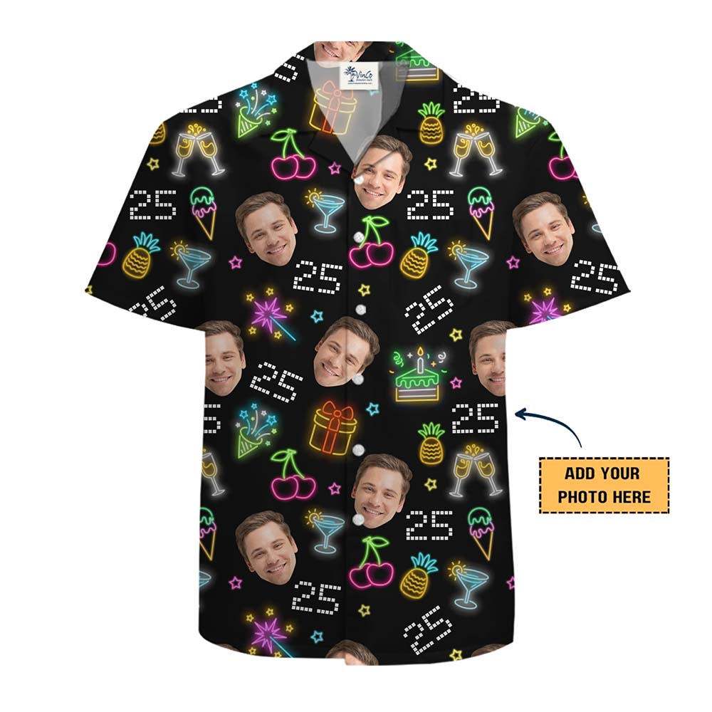 Personalized Birthday shirts With Face And Age