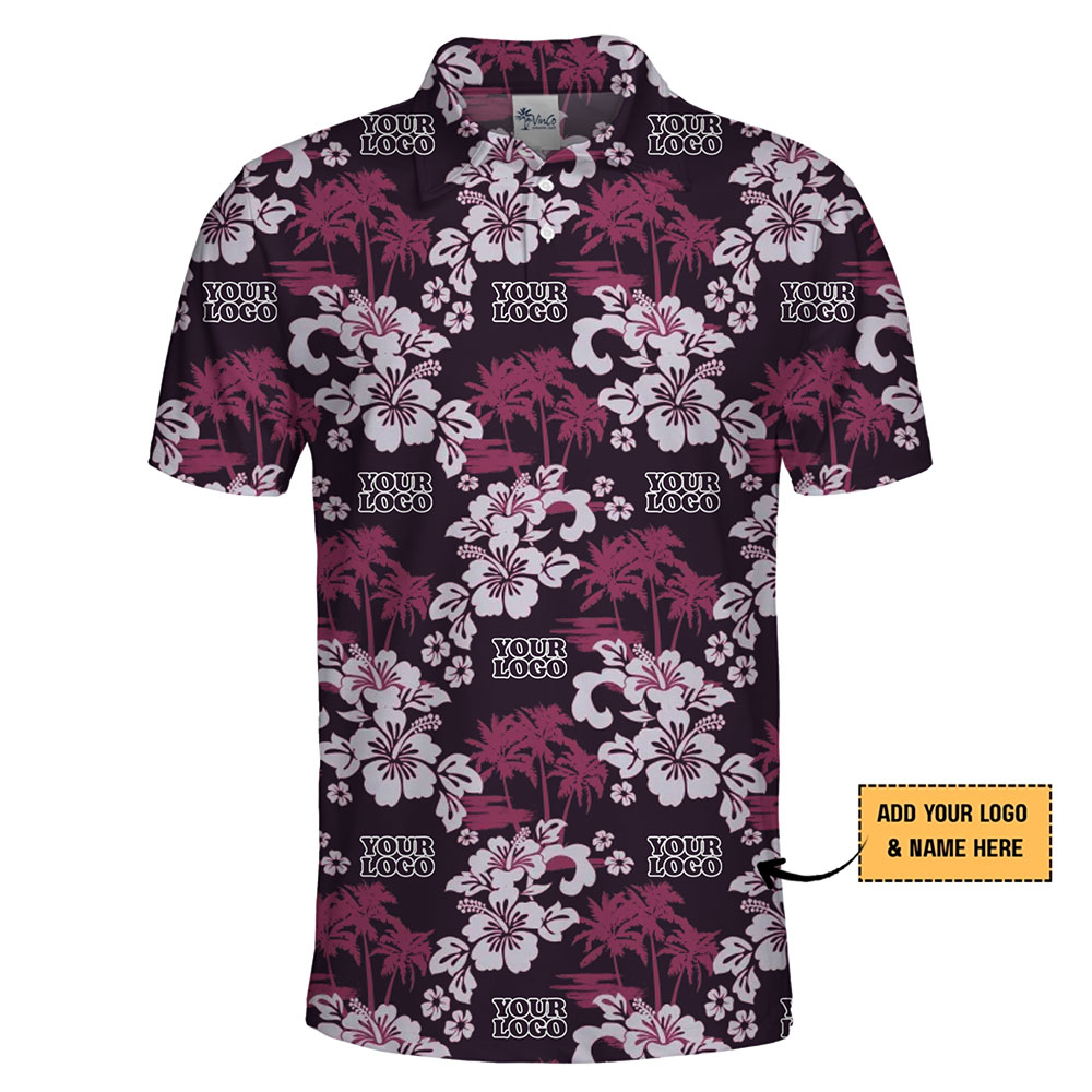 Tropical Elegance Custom Polo for Events and Team Outfits
