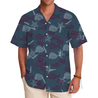Ocean Life Custom Hawaiian Shirt for Events and Branding