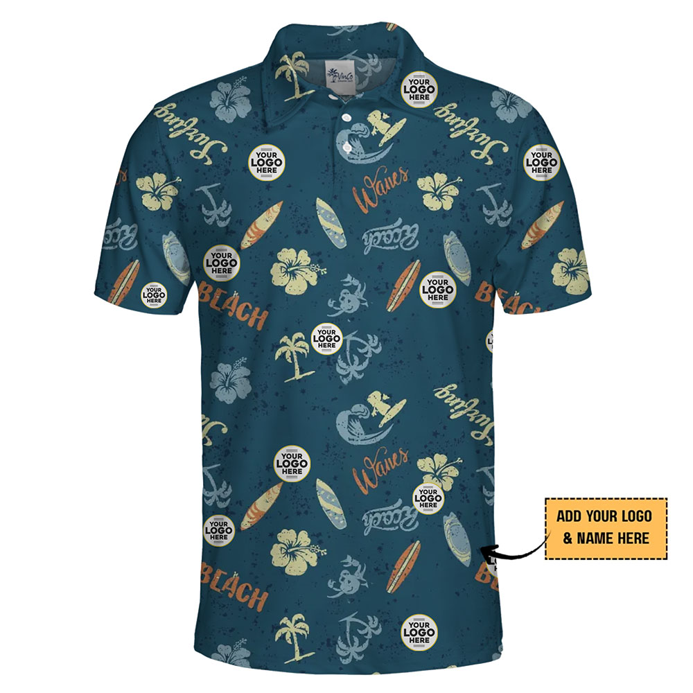 Tropical Paradise Logo Polo Shirt for Custom Branding - variant image 1