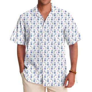 Tropical Icons Custom Logo Hawaiian Shirt With Live Preview