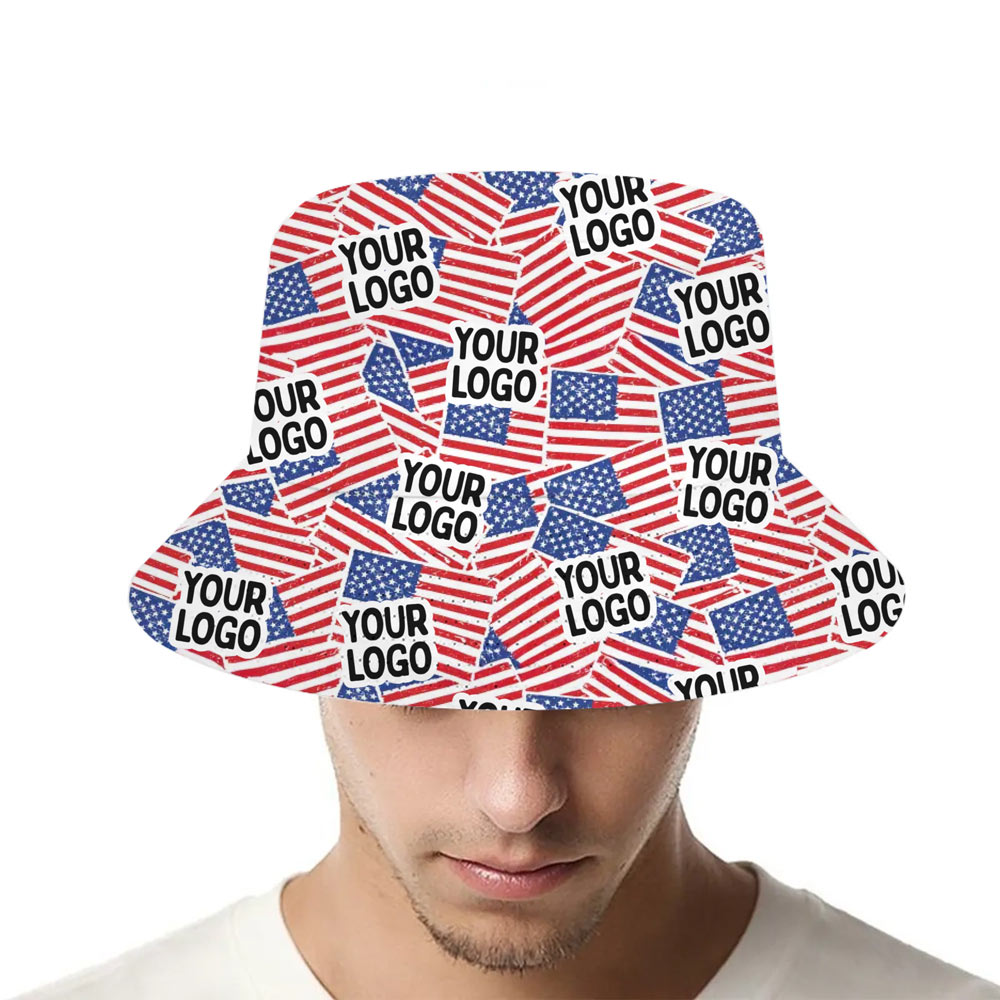 Custom American Flag Bucket Hat - variant image 1
