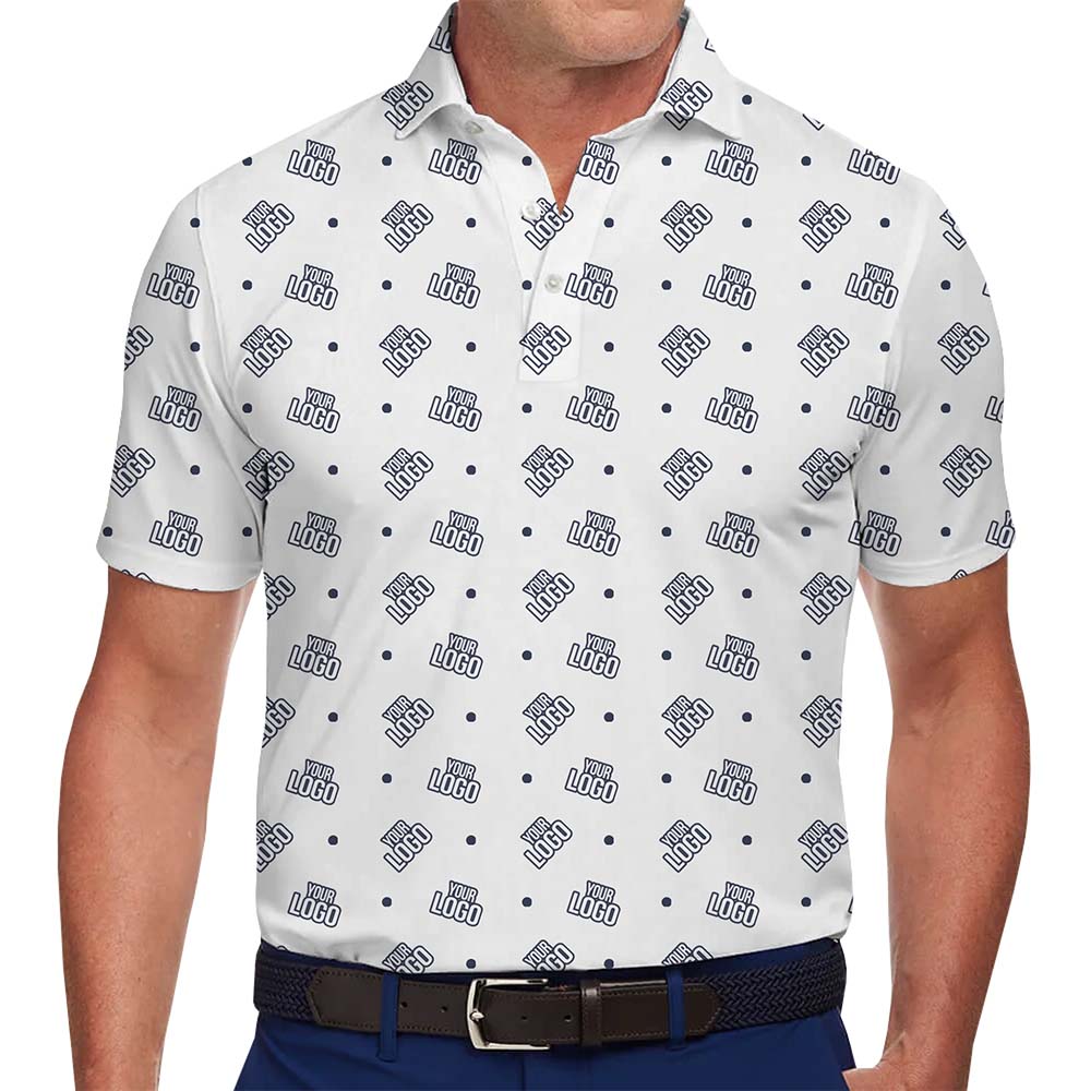 Custom Brand Micro Dot Golf Polo Shirt - variant image 1