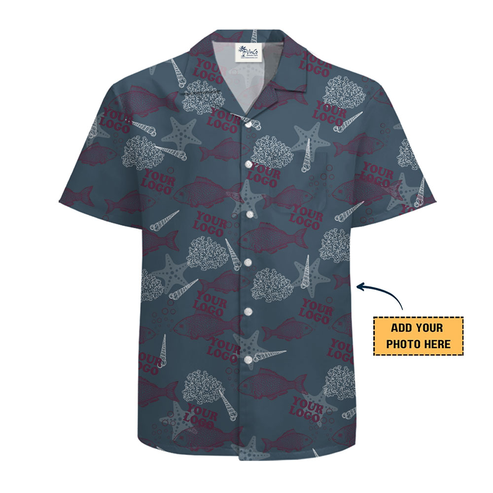 Ocean Life Custom Hawaiian Shirt for Events and Branding