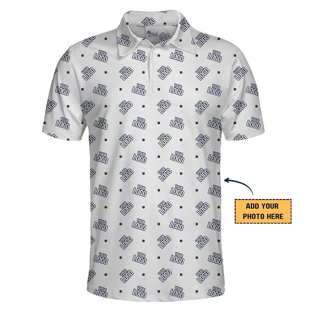 Custom Brand Micro Dot Golf Polo Shirt