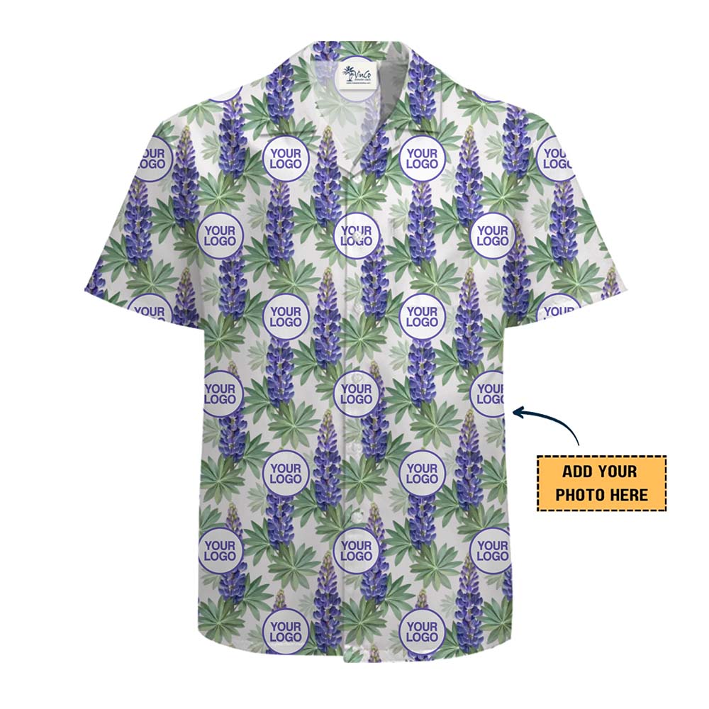 Custom Texas Bluebonnet Hawaiian Shirt With Your Logo