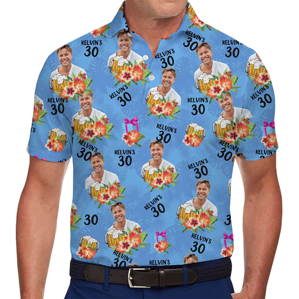 Personalized Photo Polo Shirt for Birthdays and Special Events - variant image 1