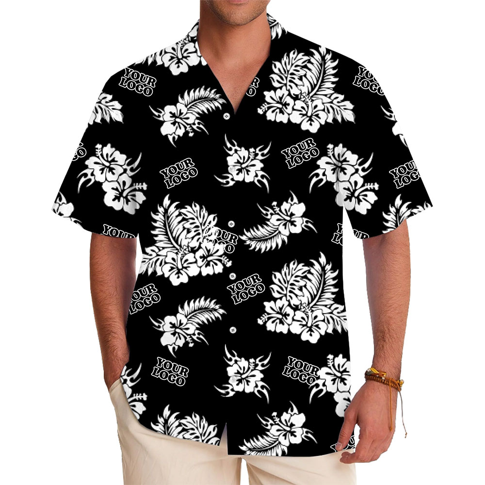 Exclusive Custom Logo Shirt with Tropical Flair and Live Preview - variant image 1