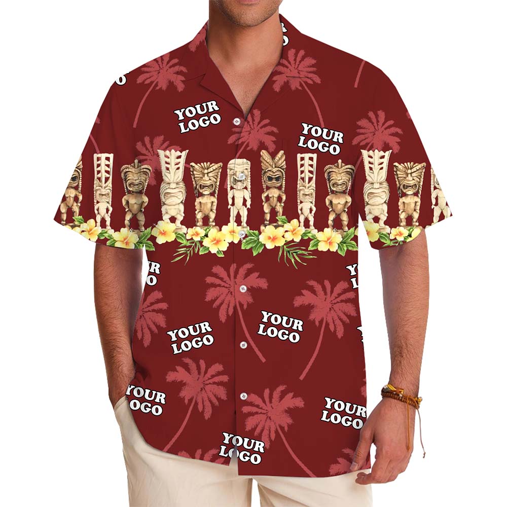 Custom Hawaiian Tiki Statue Tropical Shirts With Plus Size - variant image 1