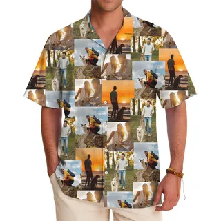 Custom Photo Collage Hawaiian Shirt
