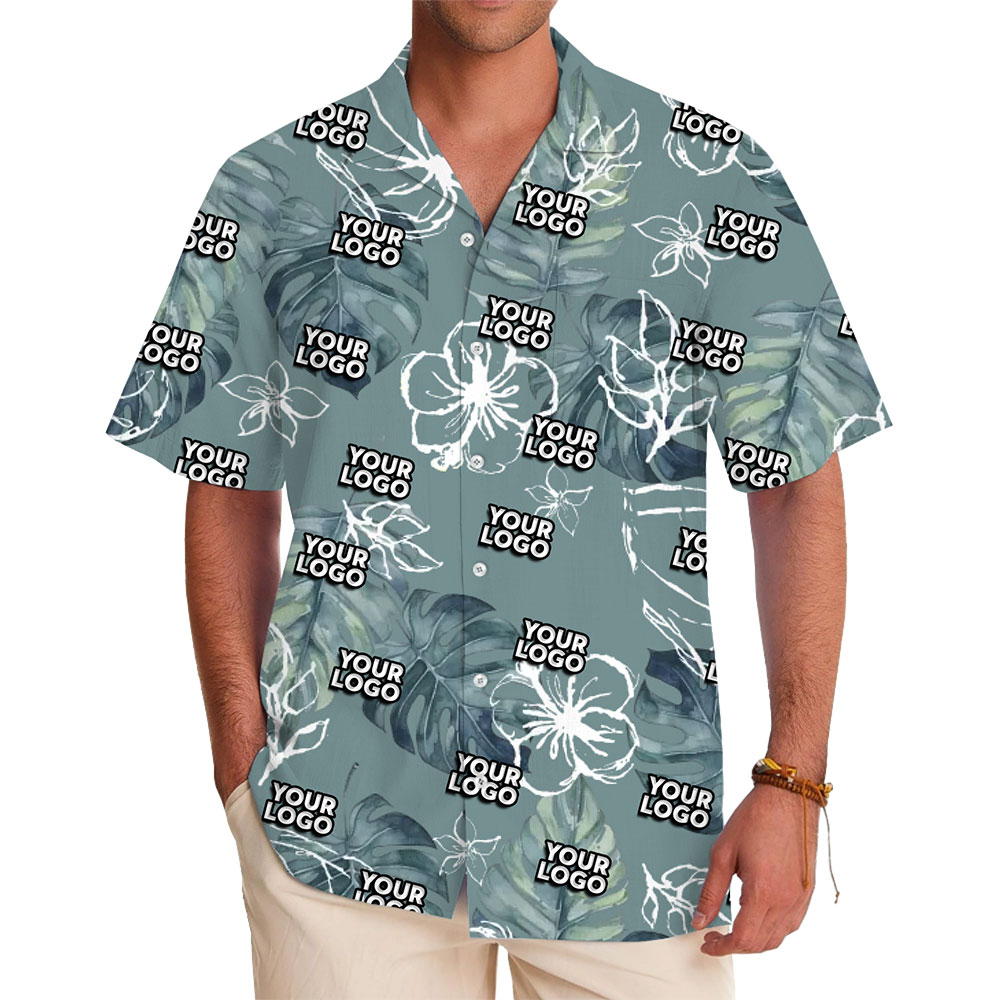 Personalized Green Floral Shirt for Casual and Corporate Wear - variant image 1