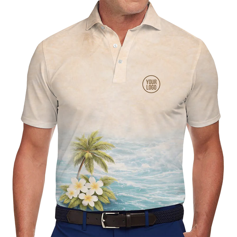 [Live Preview] Custom Logo Ocean Breeze Polo Shirt - variant image 1