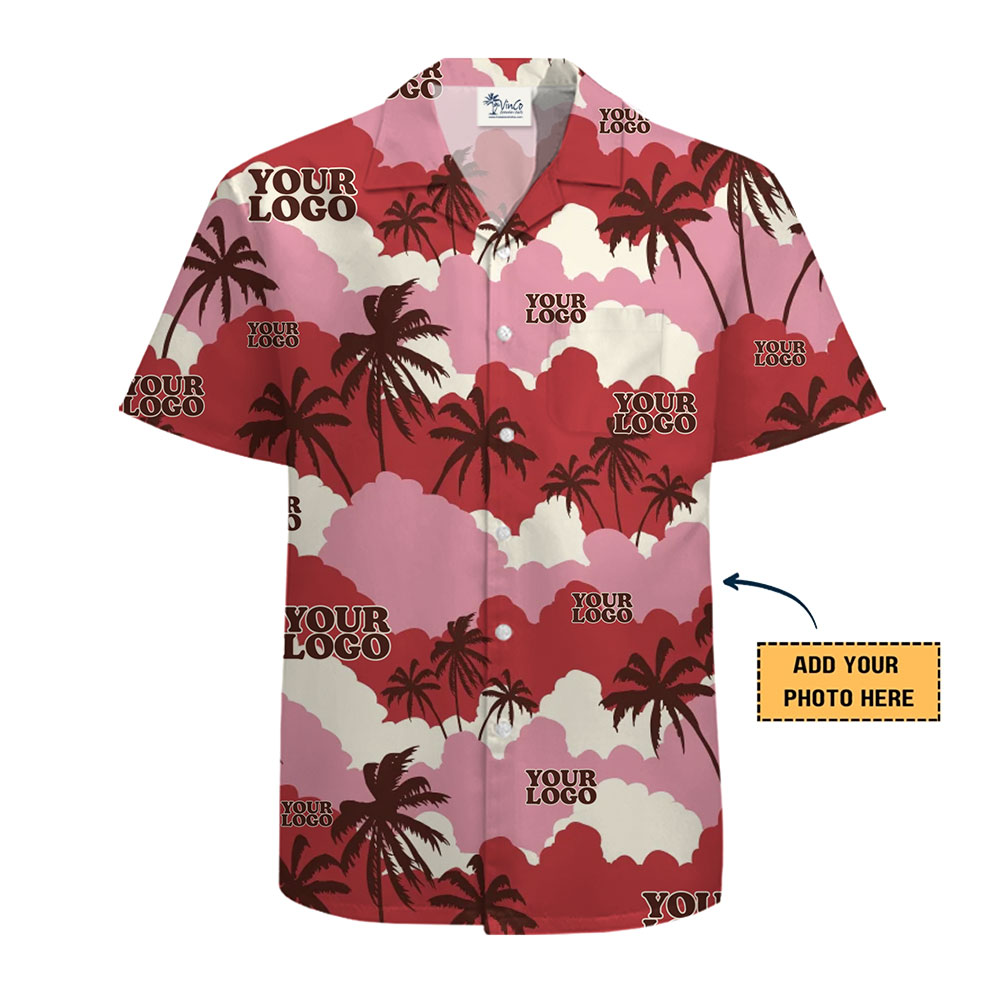 Custom Sunset-Themed Hawaiian Shirt for Branding