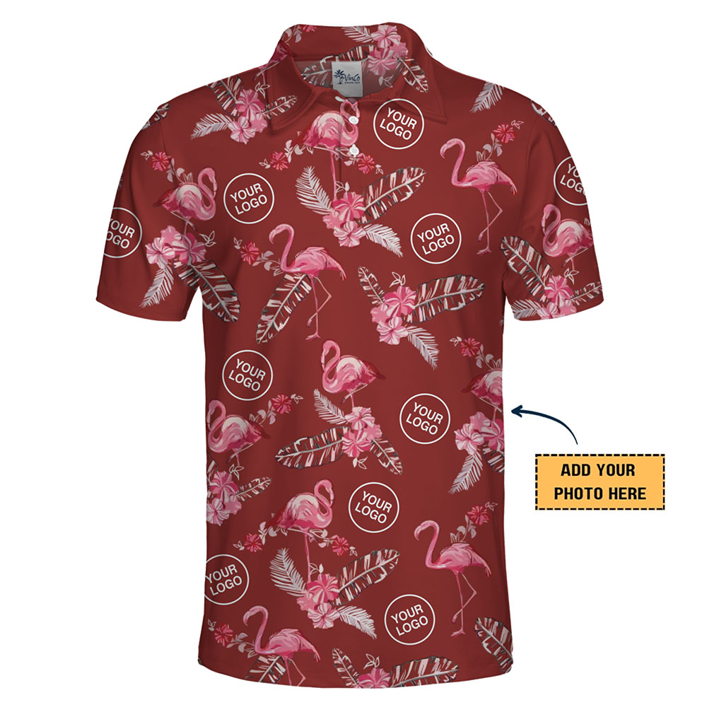 [Live Preview] Add Your Logo Flamingo Polo Shirt