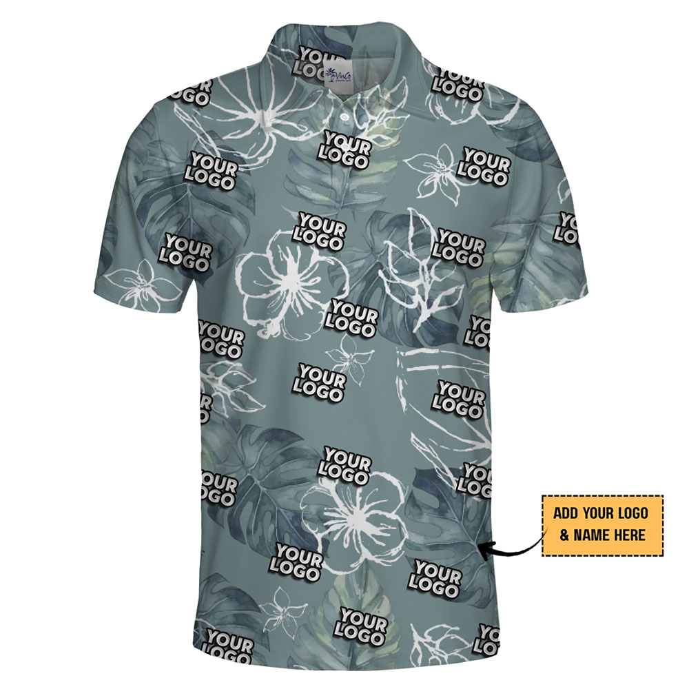 Light Green Tropical Polo Shirt for Corporate and Casual Wear