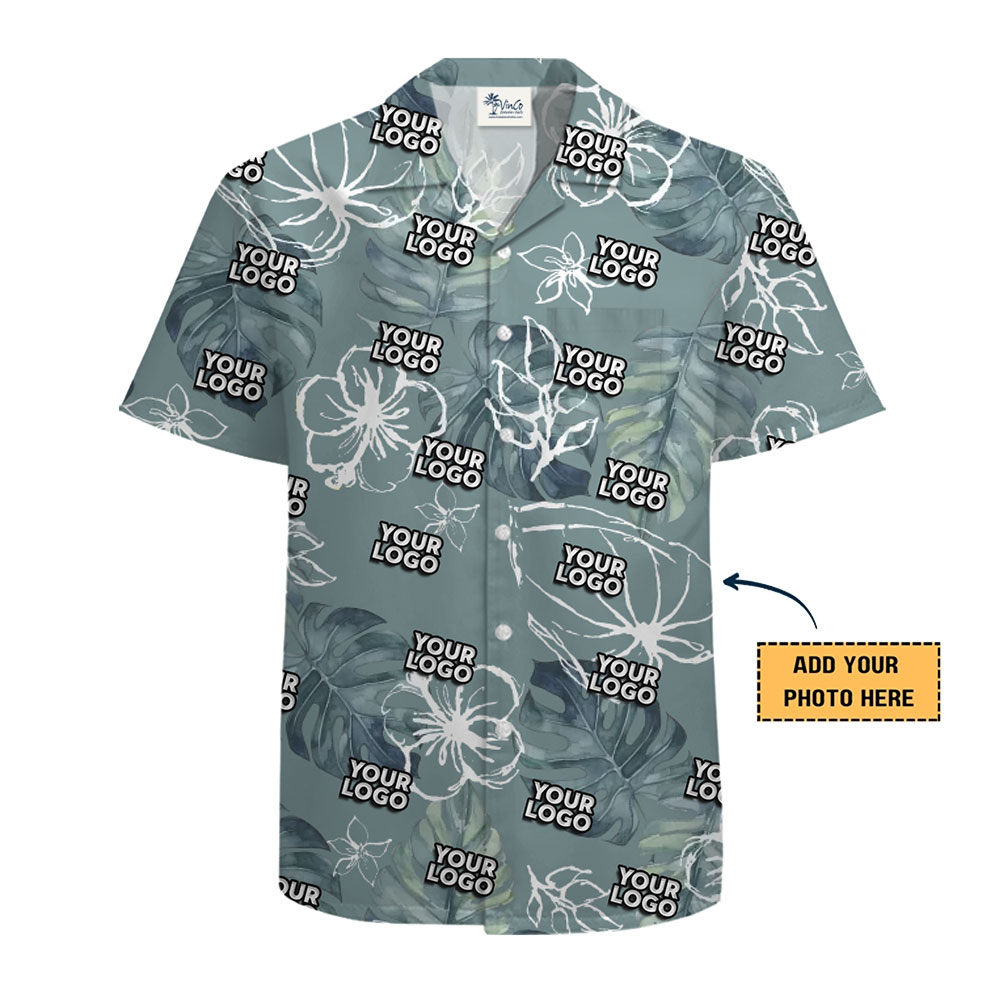 Personalized Green Floral Shirt for Casual and Corporate Wear