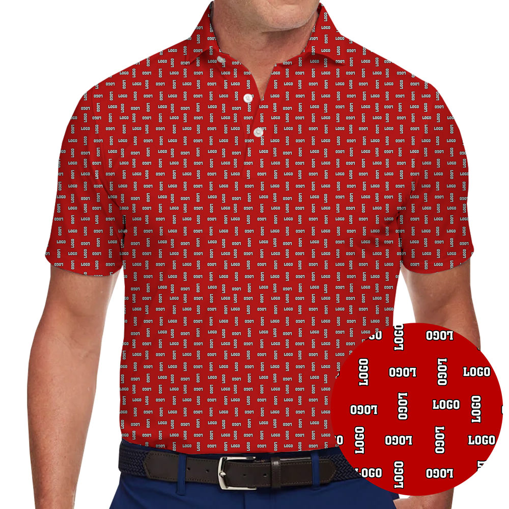 Custom All Over Logo Polo Shirt - variant image 1