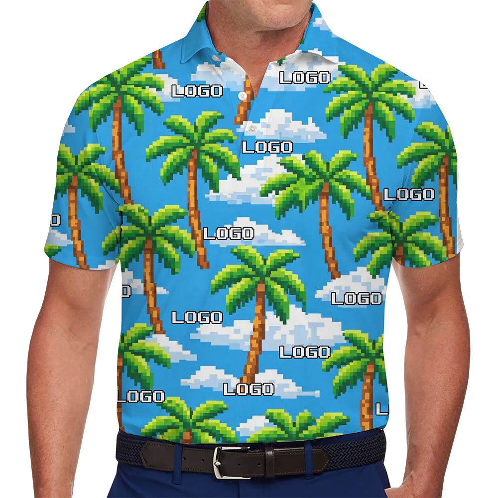 Tropical Paradise Polo Shirt Fully Customizable with Instant Preview - variant image 1